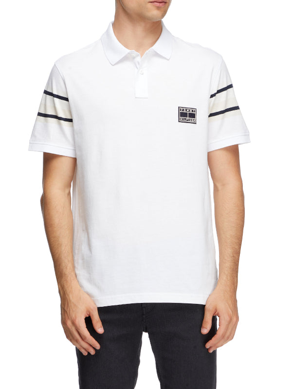 Sleeve Horizontal Tape Reg Polo White / L