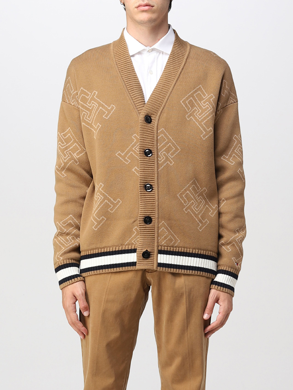 Allover Monogram Cardigan Countryside Khaki / L