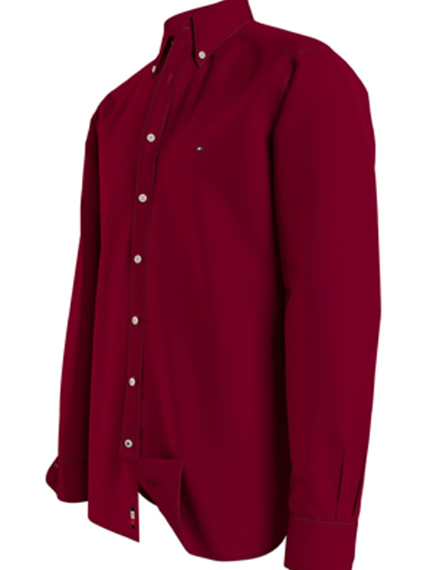 Natural Soft Solid Rf Shirt Deep Rouge / L