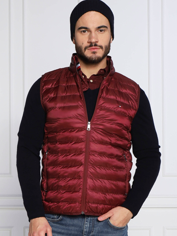 Packable Recycled Vest Deep Rouge / L