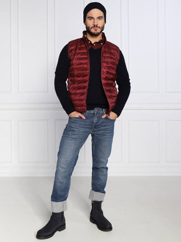 Packable Recycled Vest Deep Rouge / L