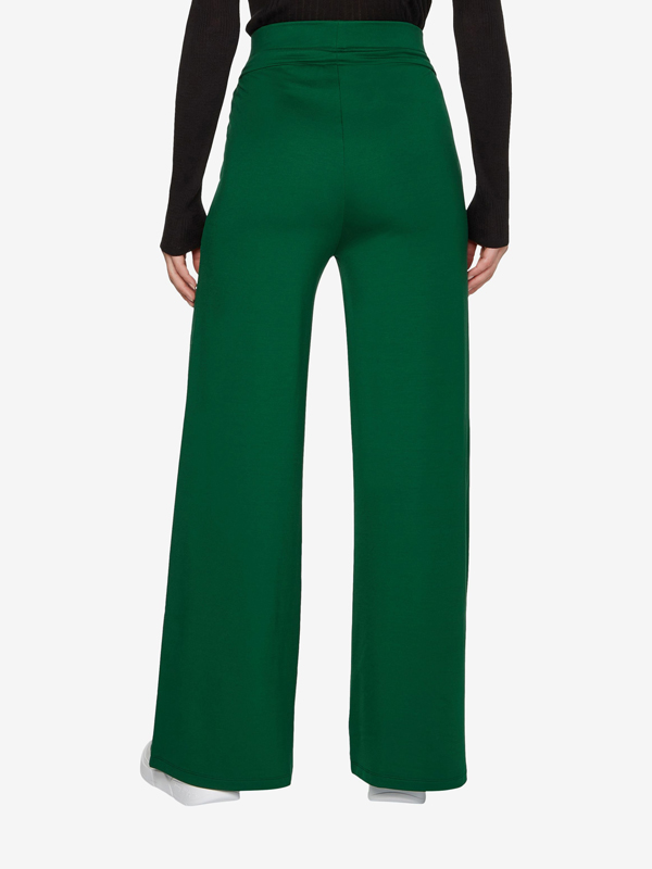 Wide Leg Knit Viscose Pants Prep Green / RL