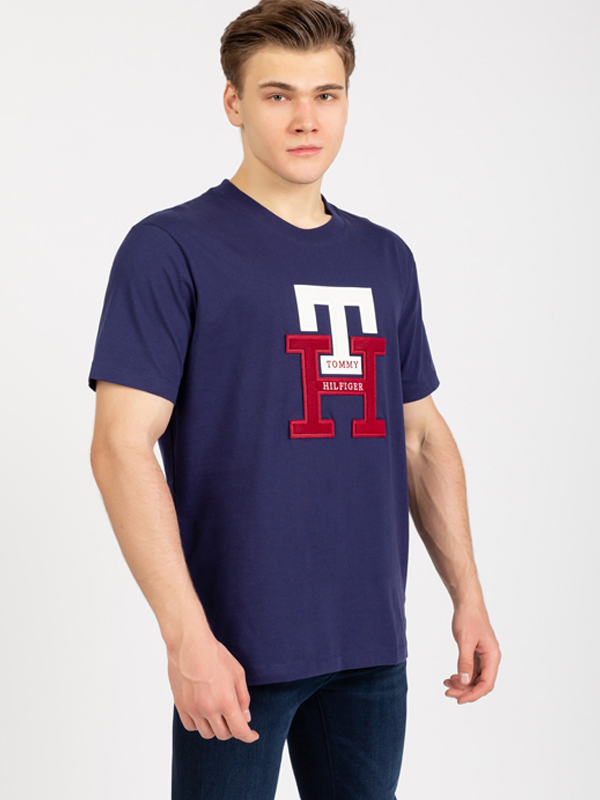 Icon Blackwatch Monogram Tee Yale Navy / L