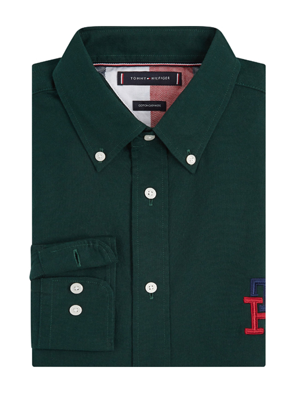 Cashmere Touch Monogram Rf Shirt Hunter / L