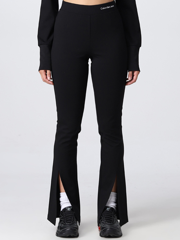 Split Hem Slim Milano Pants Ck Black / L