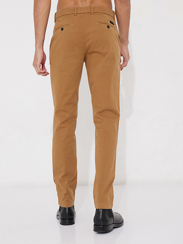 Slim Fit Garment Dye Chino Caramel / 3230