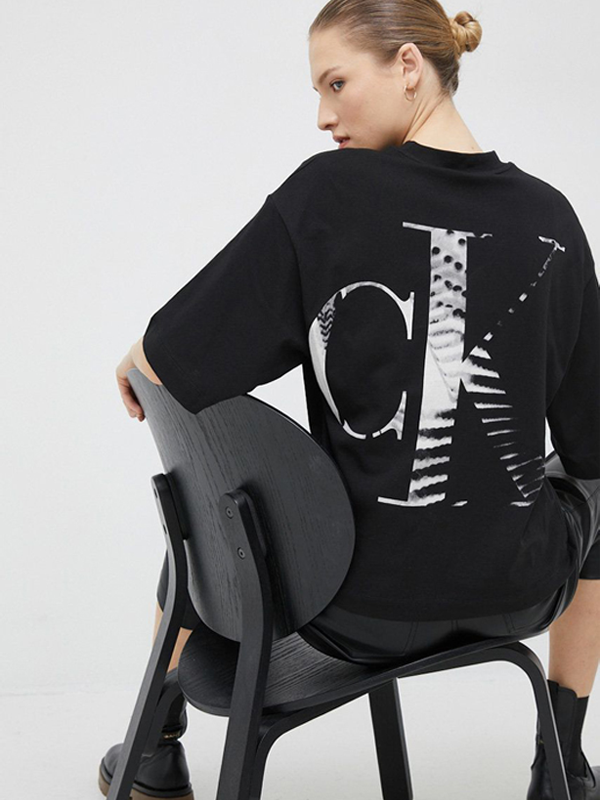 Blown Up Ck Oversized Tee Ck Black / L