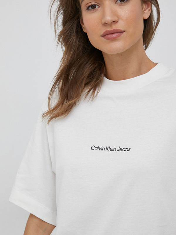 Blown Up Ck Oversized Tee Ivory / L