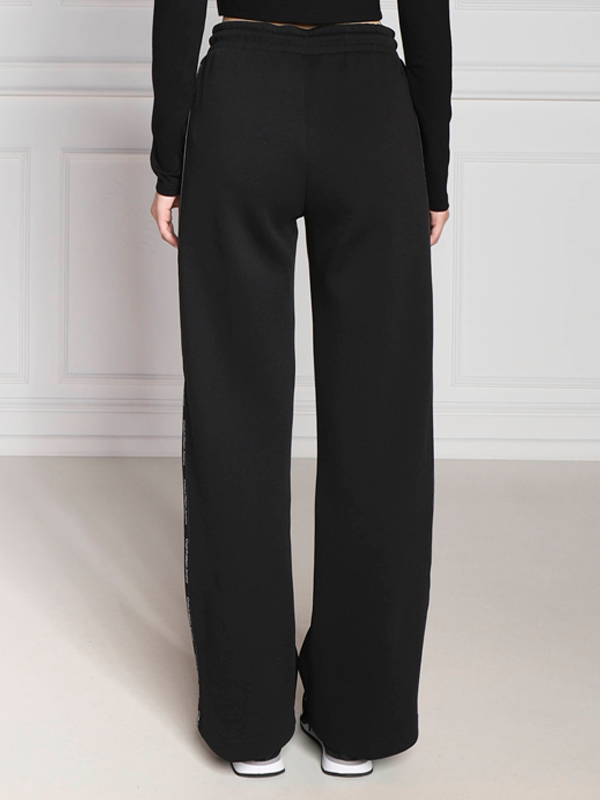 Logo Piping Wide Leg Pants Ck Black / L