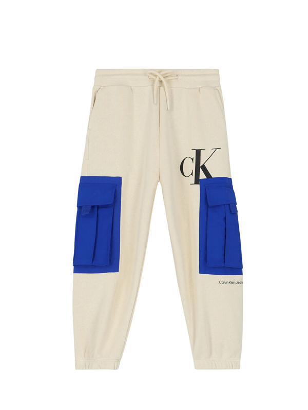 Mix Media Clr Block Sweatpants Muslin / 10