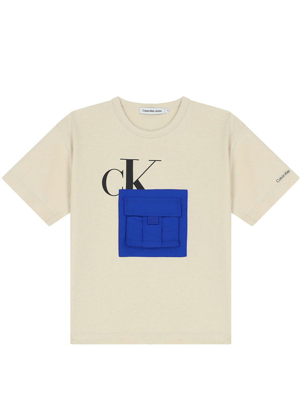 Mix Media Clr Block T-Shirt Muslin / 10