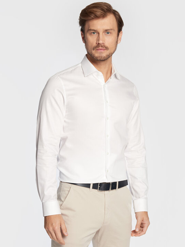 Twill Easy Care Fitted Shirt White / 42