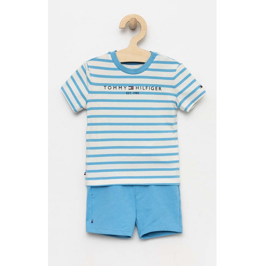 Baby Essential Striped Set Skysail / 80