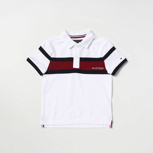 Colorblock Placement Polo S/S White / 10