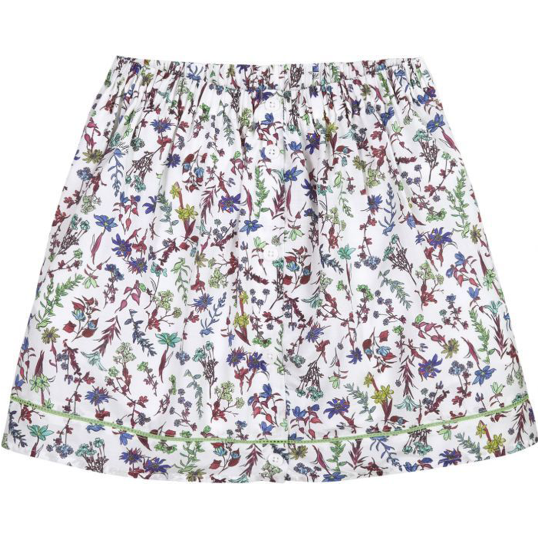 Floral Print Skirt Coastal Floral Ditsy/ Spring Lime / 10