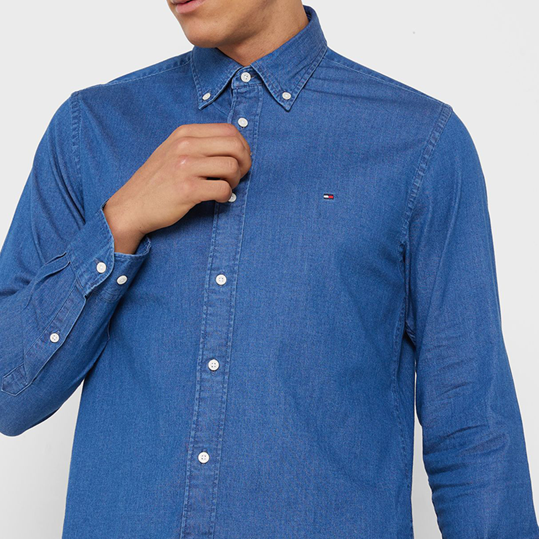 Flex Denim Rf Shirt Medium Indigo / L