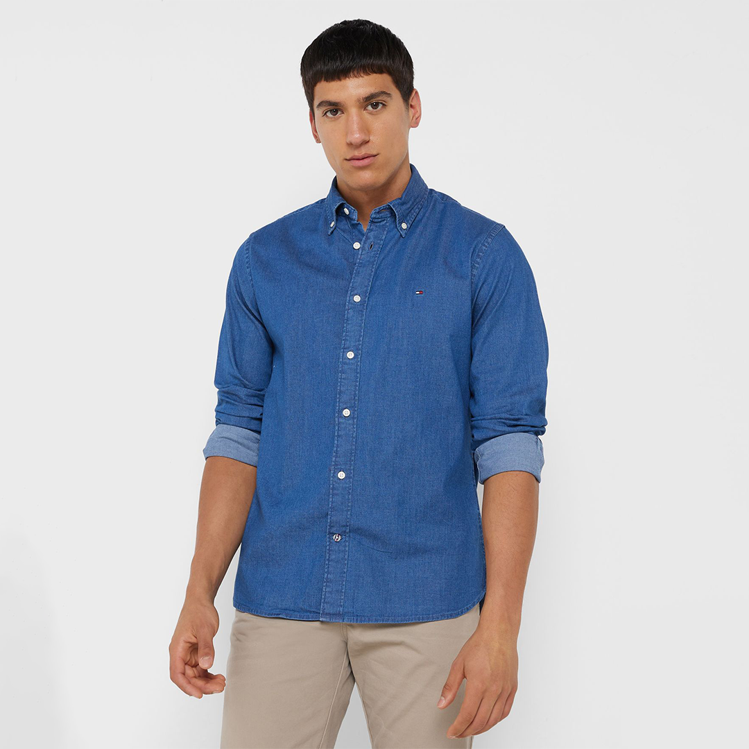 Flex Denim Rf Shirt Medium Indigo / L