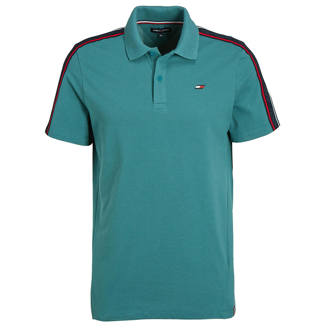 Textured Tape S/S Polo Frosted Green / L