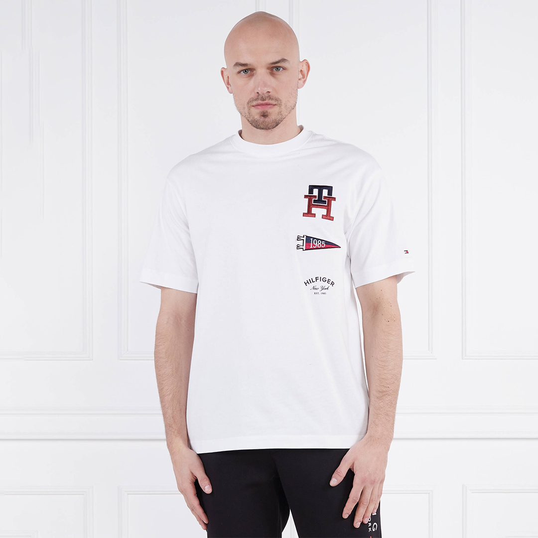 Multi Badge Icon Tee White / L