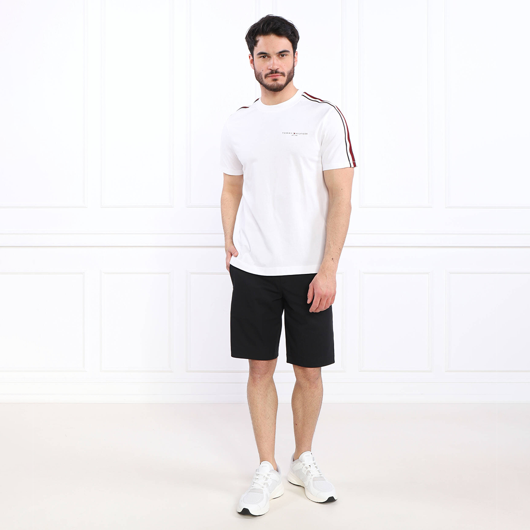 Global Stripe Prep Tee White / L