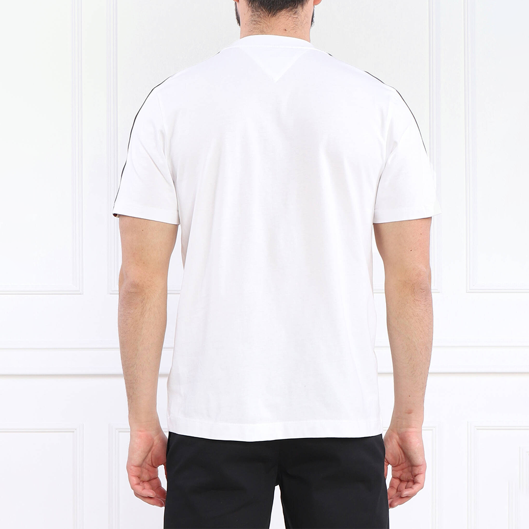 Global Stripe Prep Tee White / L