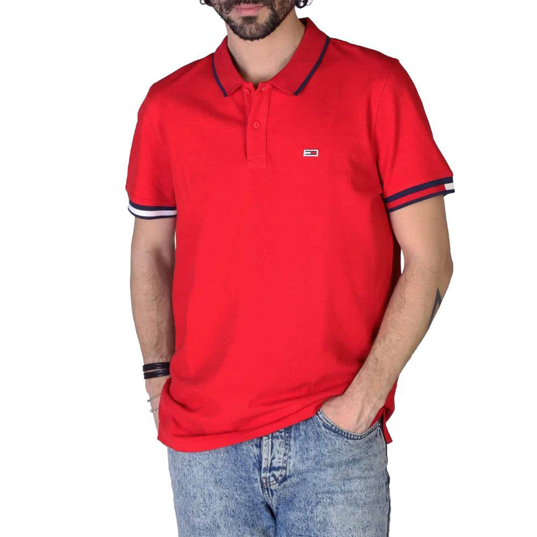 Tjm Reg Flag Cuffs Polo Deep Crimson / L