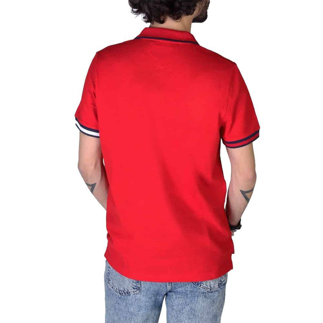 Tjm Reg Flag Cuffs Polo Deep Crimson / L