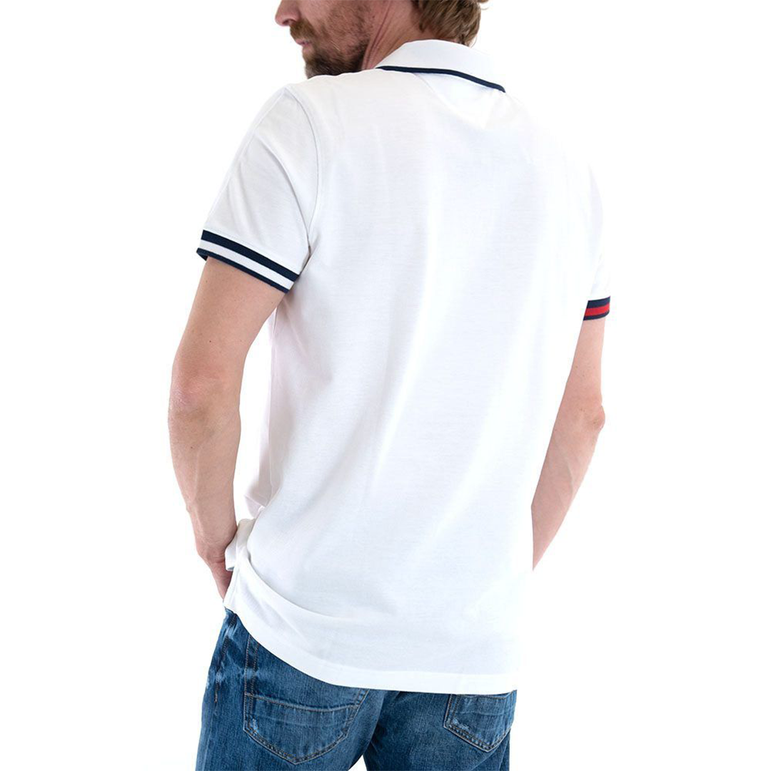 Tjm Reg Flag Cuffs Polo White / L