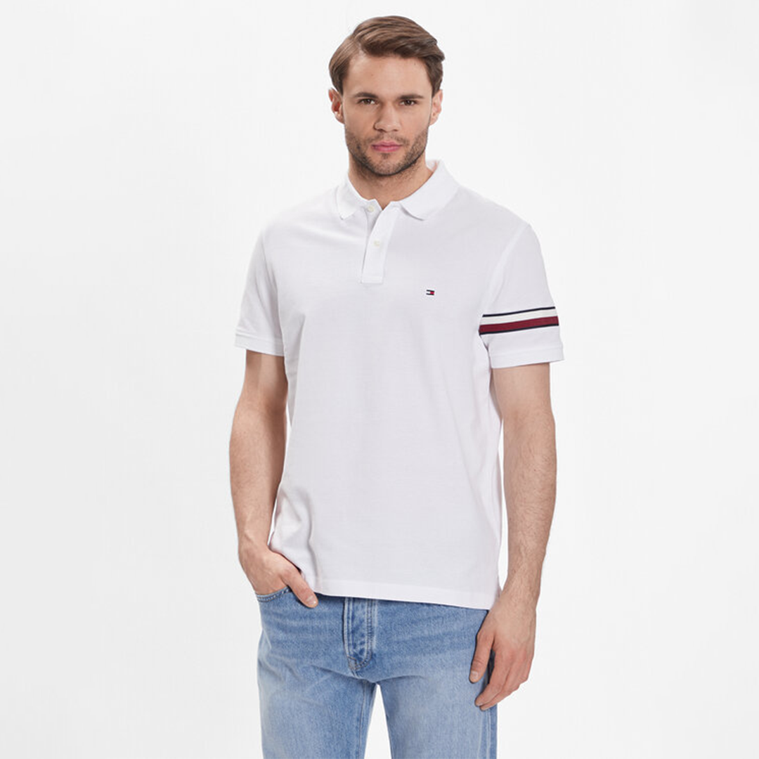 Global Stp Placement Reg Polo White / L