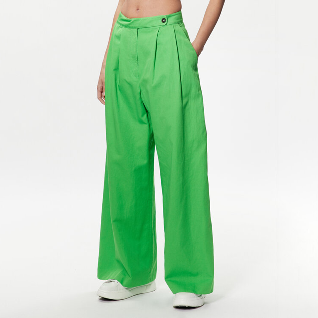 Wide Leg Co Blend Pant Spring Lime / 42