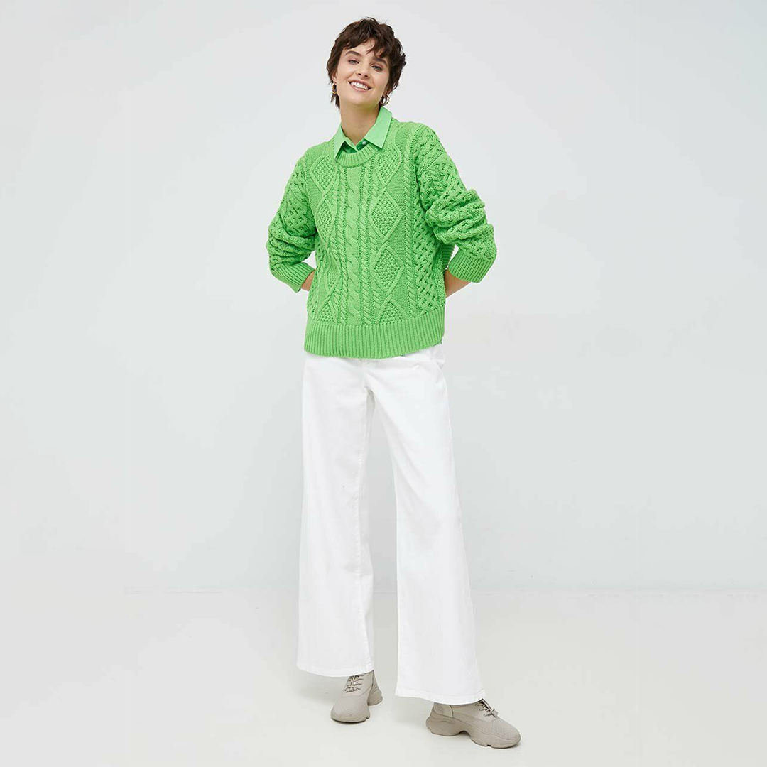 Org Co Poplin Shirt Ls Spring Lime / 42