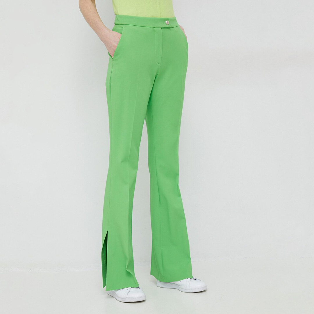 Vis Flared Hw Tailored Pant Spring Lime / 42