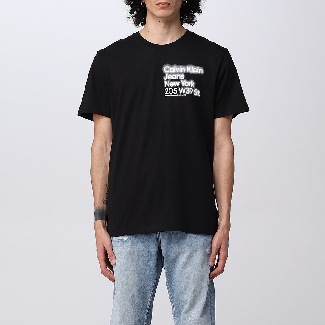 Blurred Address Logo Tee Ck Black / L