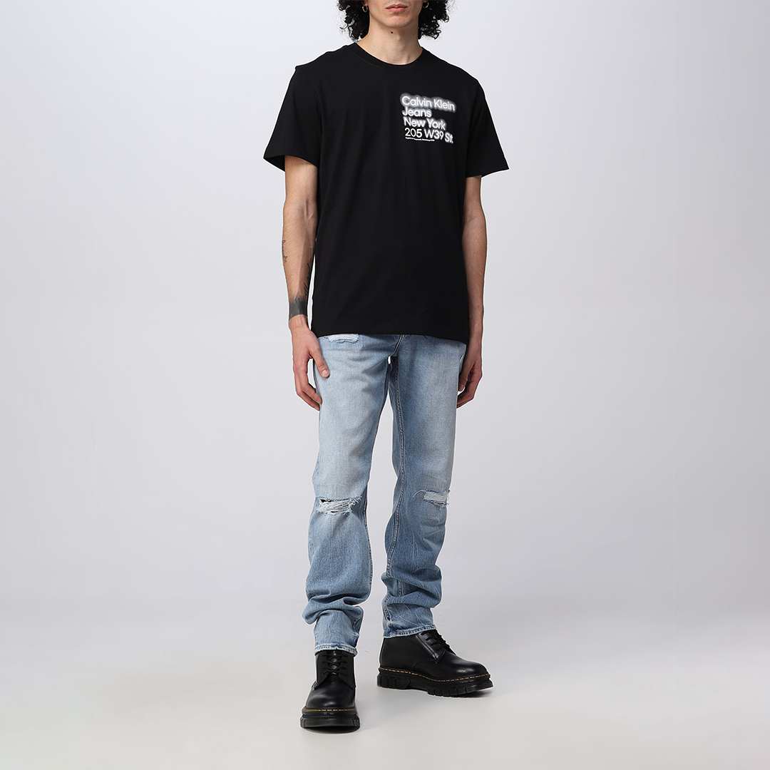 Blurred Address Logo Tee Ck Black / L