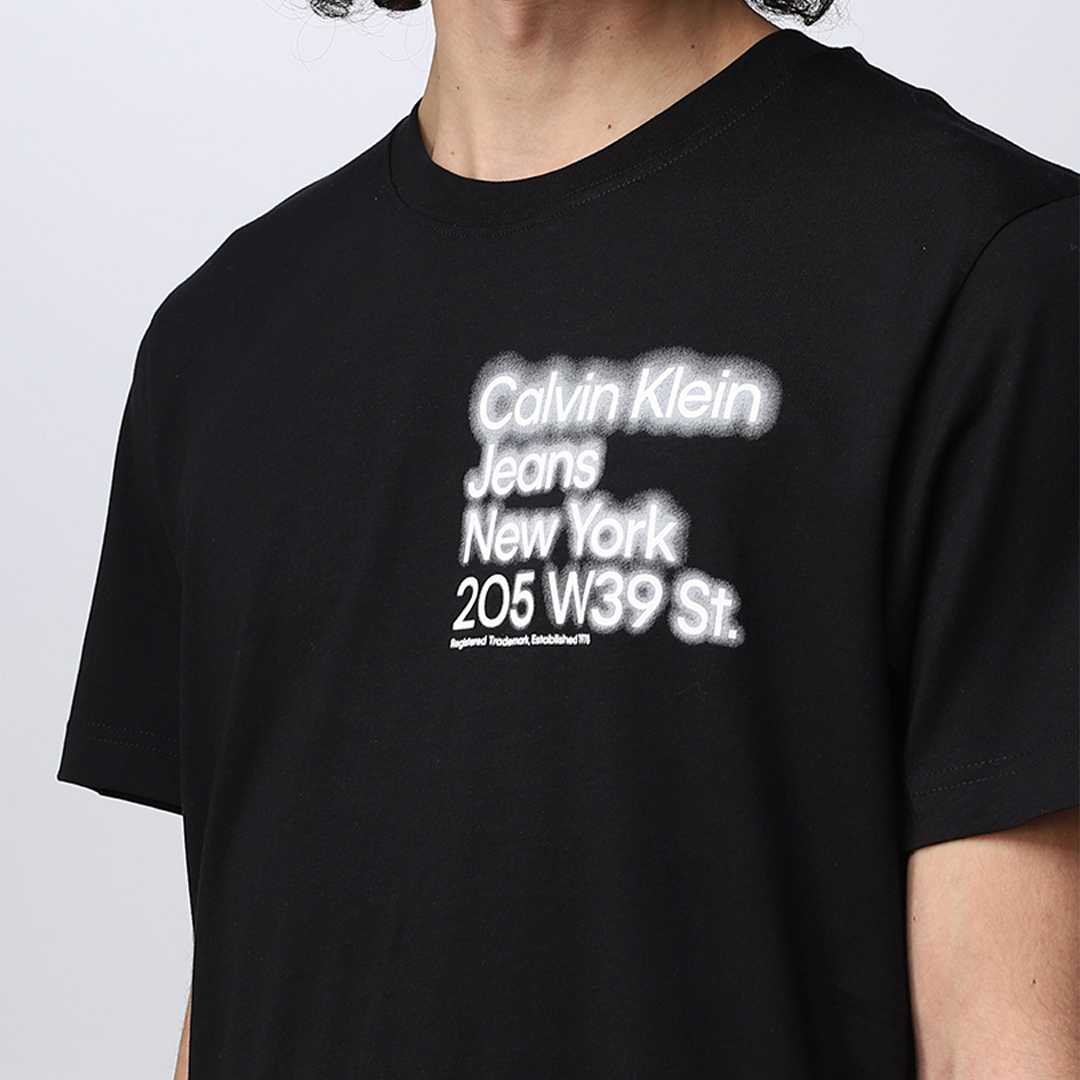 Blurred Address Logo Tee Ck Black / L