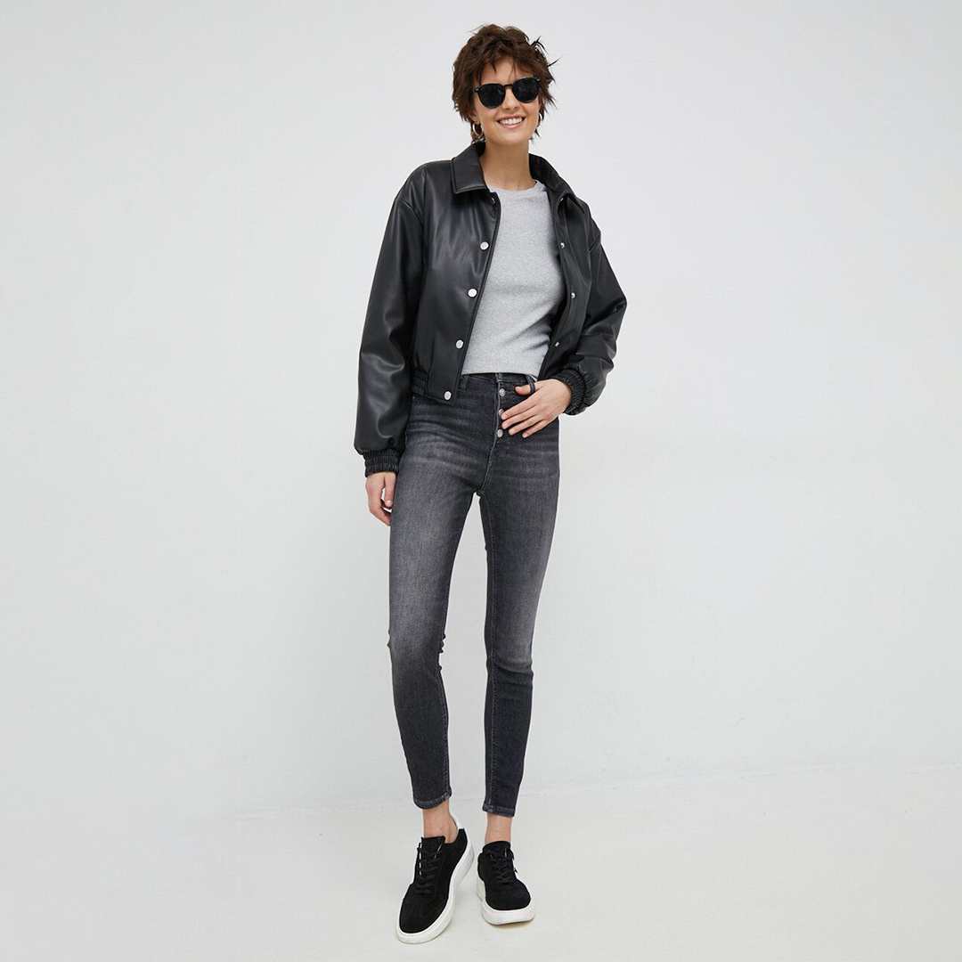 High Rise Super Skinny Ankle Denim Grey / NI30