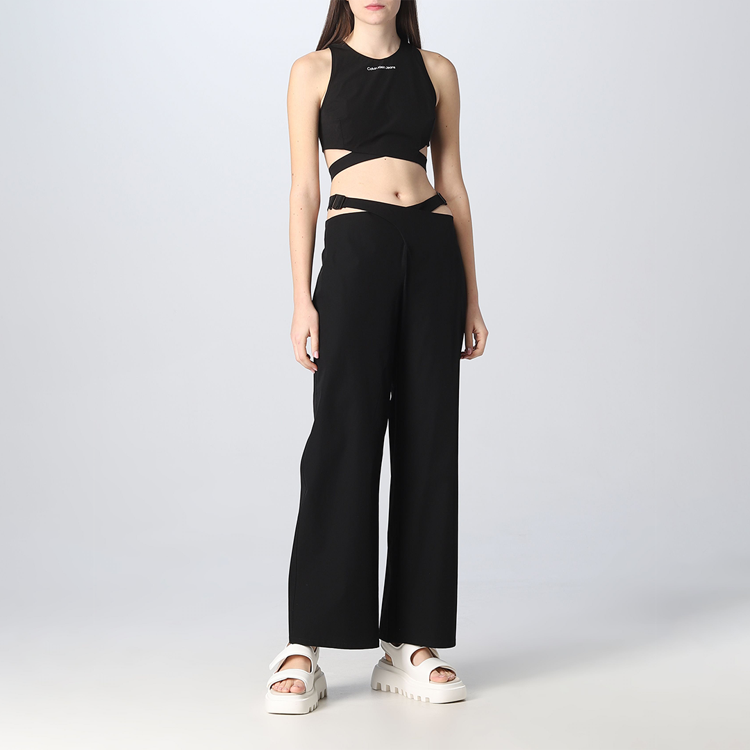 Cut Out Utility Pants Ck Black / L