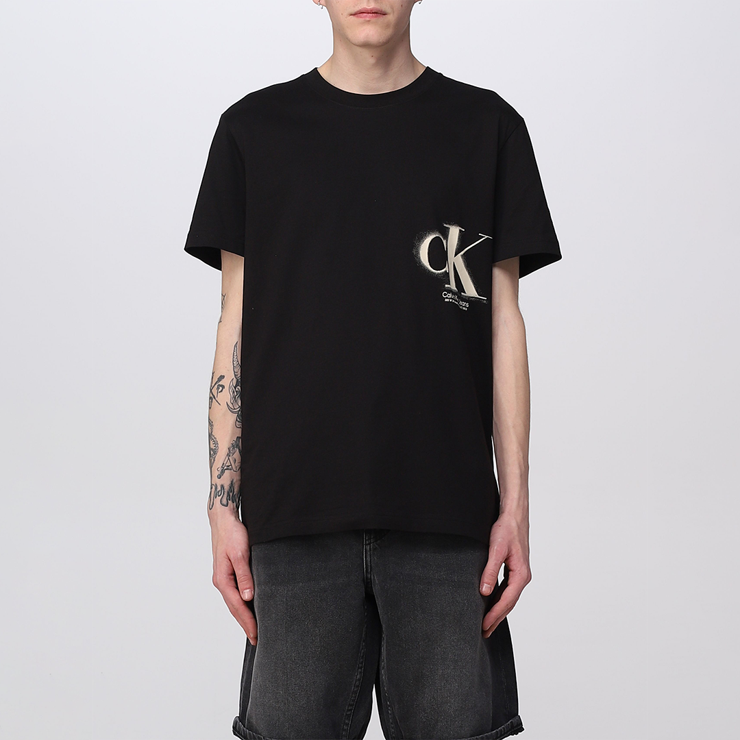 Ck Spray Tee Ck Black / L