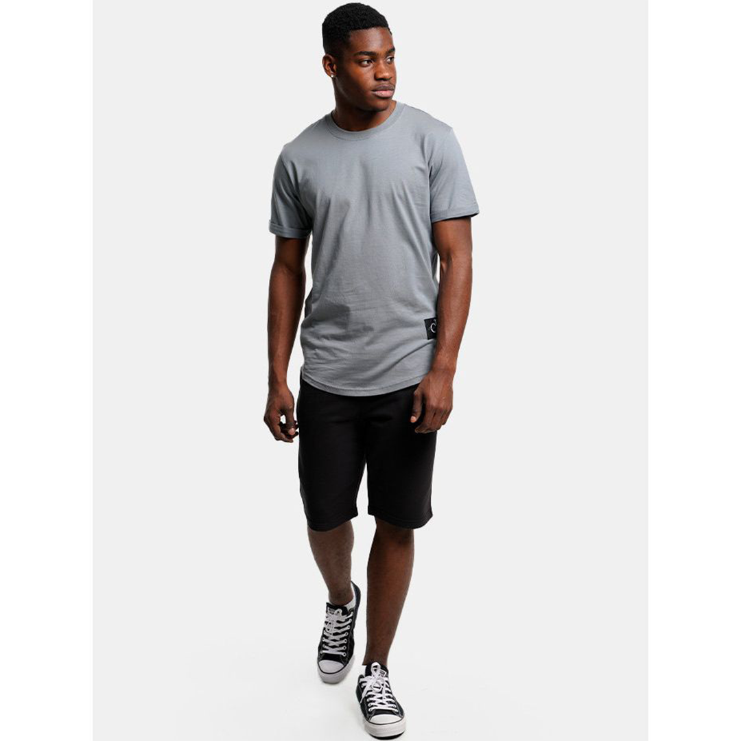 Badge Turn Up Sleeve Overcast Grey / L