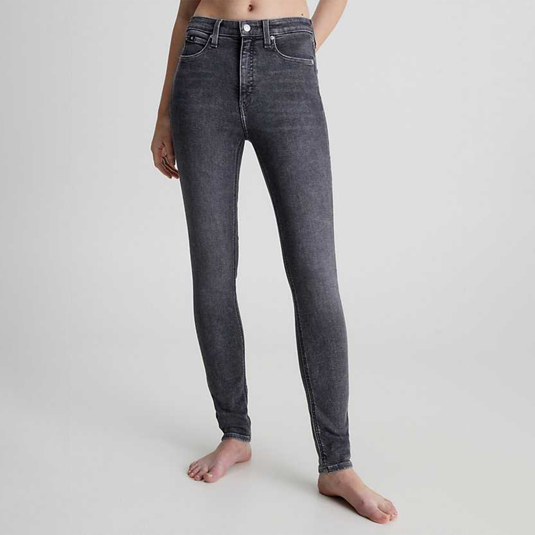 High Rise Skinny Denim Grey / 3027