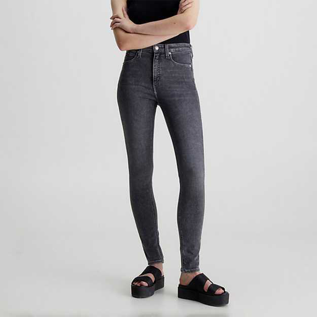 High Rise Skinny Denim Grey / 3027