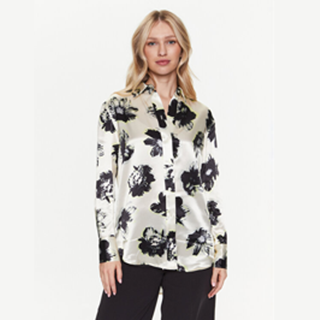 Modern Floral Shirt Modern Floral / Vanilla Ice / 42