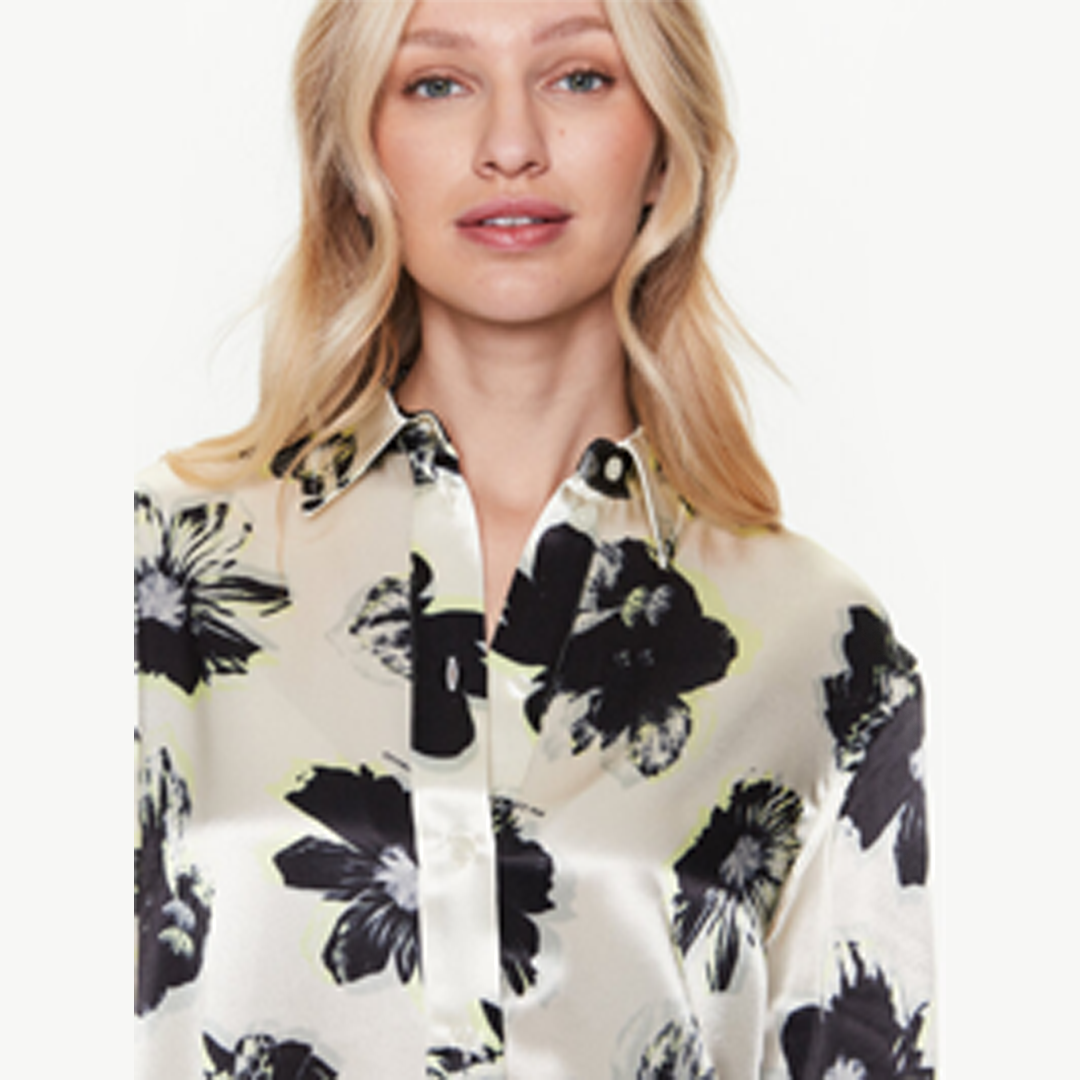 Modern Floral Shirt Modern Floral / Vanilla Ice / 42