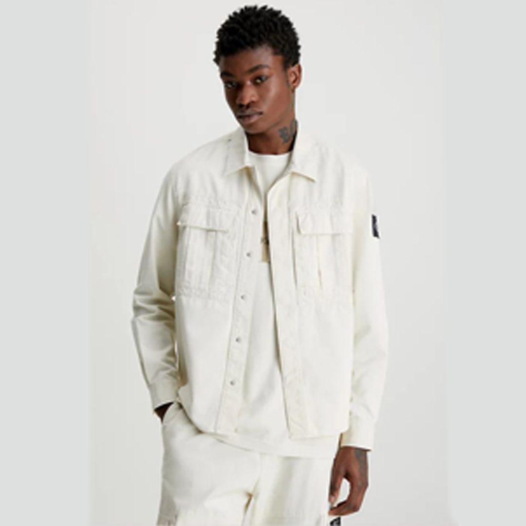 Mineral Dye Utility Overshirt Classic Beige / L