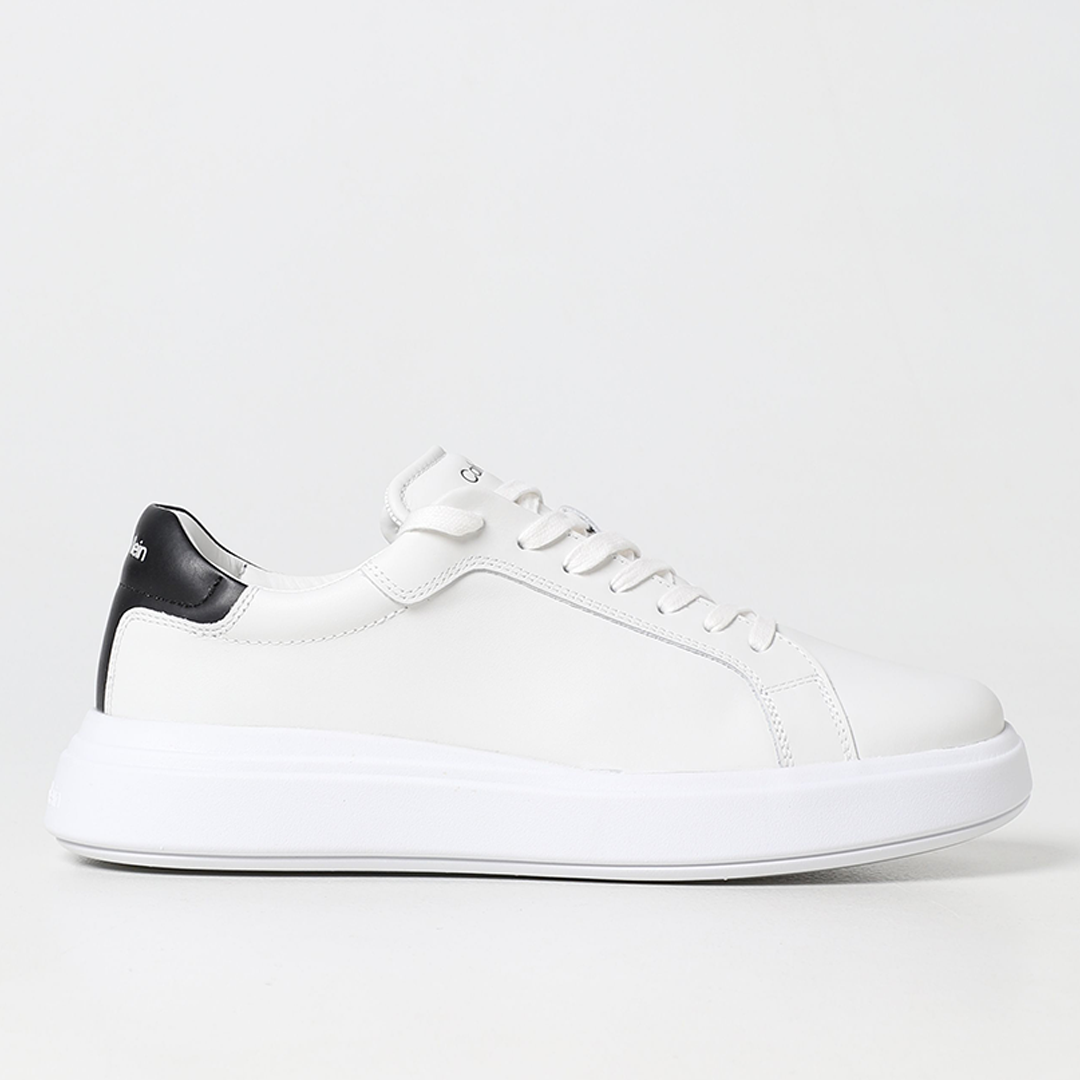 Low Top Lace Up Lth White/Black / 42