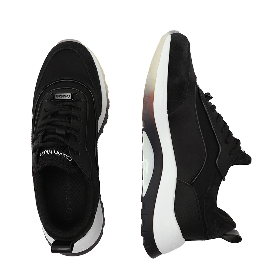 Runner Lace Up - Lth/Sat Ck Black / 41