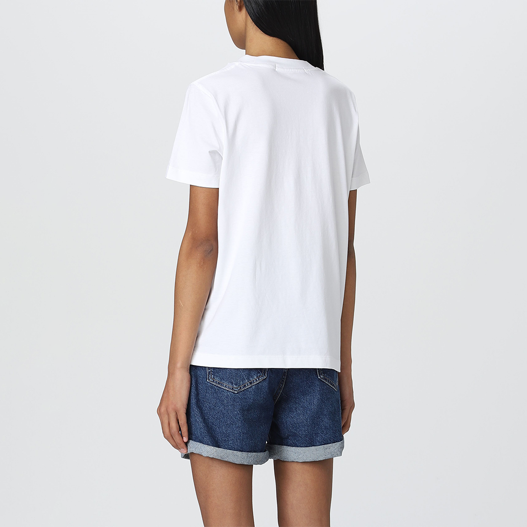 Sprayed Monogram Regular Tee Bright White / L