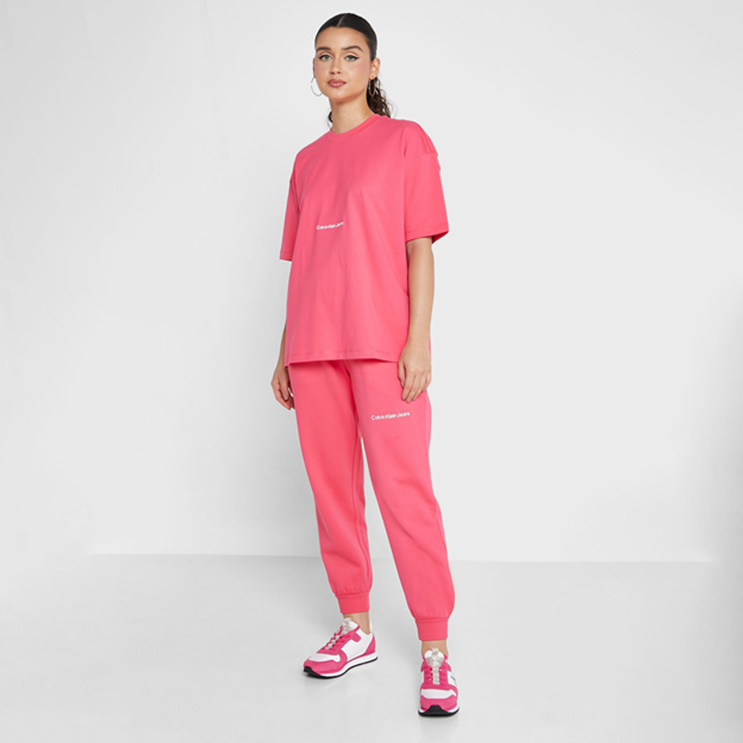 Institutional Boyfriend Tee Pink Flash / L