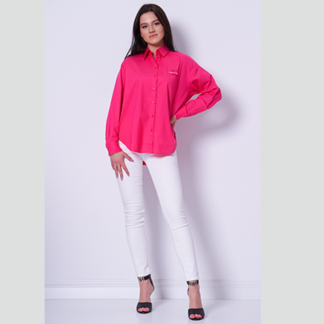 Monologo Relaxed Shirt Pink Flash / L