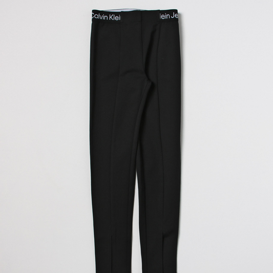 Logo Tape Punto Slit Pants Ck Black / 10